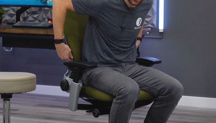 The seat back is comfortable