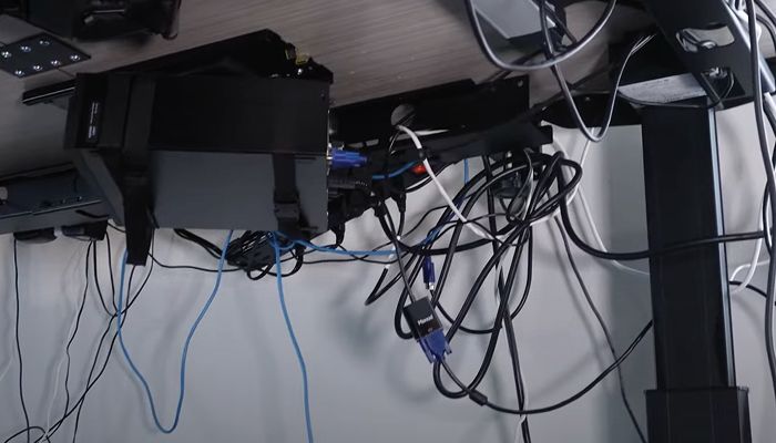 A mess of cables