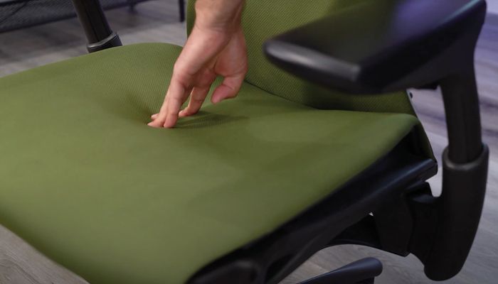 The seat is wide and soft