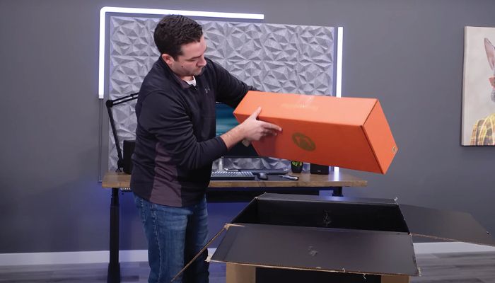 The unboxing process