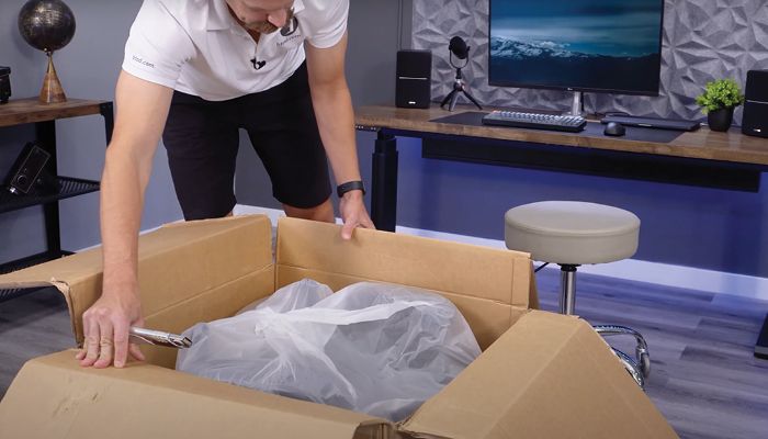 The unboxing process