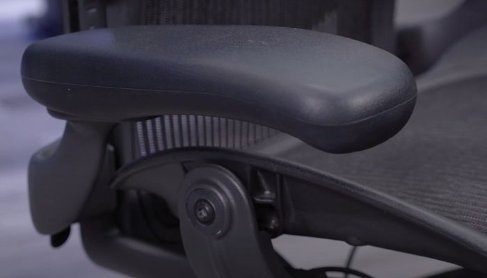 Scratches and discoloration on the chair