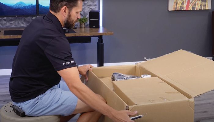 The unboxing process