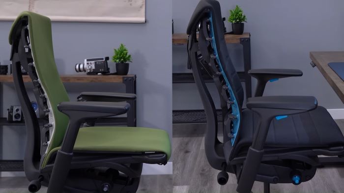 Comparing both Embody chairs