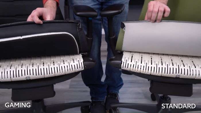 Comparing both Embody seat pads