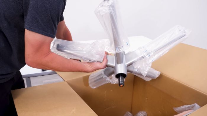 Attached cylinder and base