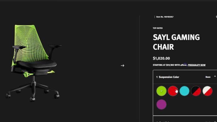 Color options for the Sayl