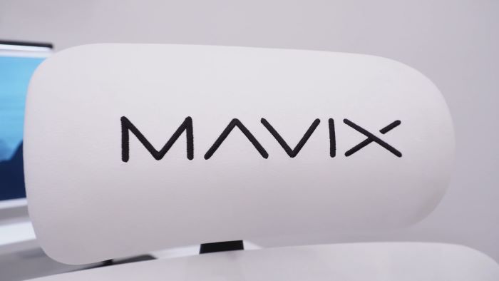 The sleek headrest on the Mavix M9