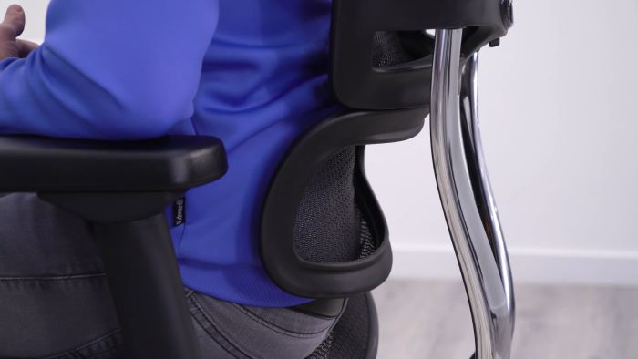 Close up of the lumbar