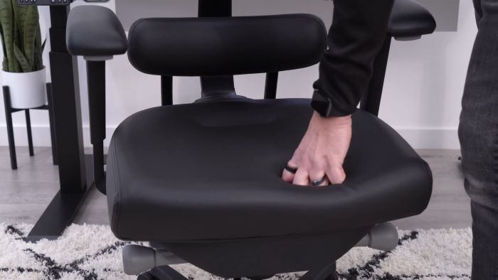 The seat pad is cushioned