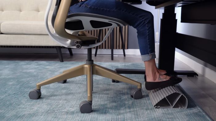 Footrests are made to add support while sitting at a desk
