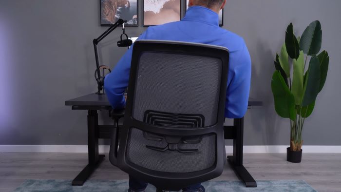 You may feel the frame on your back